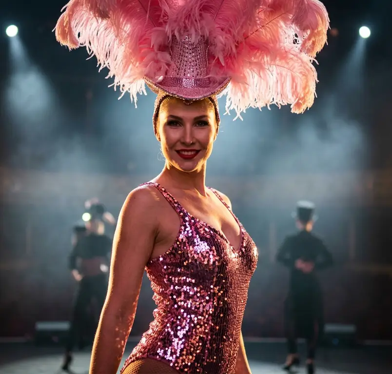 showgirl dancer at an event