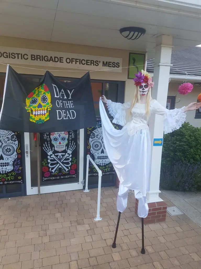 hire day of the dead stilt walkers